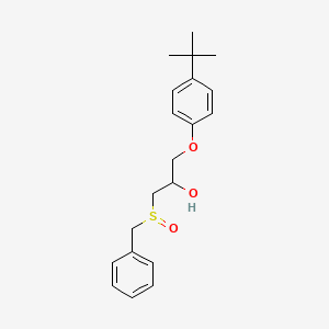 molecular formula C20H26O3S B6106637 1-Benzylsulfinyl-3-(4-tert-butylphenoxy)propan-2-ol 