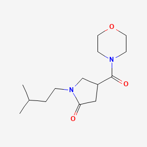 1-(3-methylbutyl)-4-(4-morpholinylcarbonyl)-2-pyrrolidinone