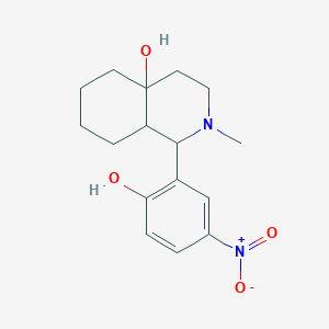 1-(2-hydroxy-5-nitrophenyl)-2-methyloctahydro-4a(2H)-isoquinolinol