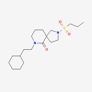 7-(2-cyclohexylethyl)-2-(propylsulfonyl)-2,7-diazaspiro[4.5]decan-6-one