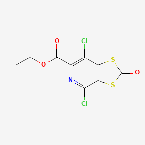 molecular formula C9H5Cl2NO3S2 B6106777 ethyl 4,7-dichloro-2-oxo[1,3]dithiolo[4,5-c]pyridine-6-carboxylate 