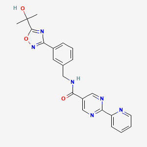 molecular formula C22H20N6O3 B610683 hPGDS-IN-1 CAS No. 1234708-04-3