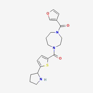 1-(3-furoyl)-4-{[5-(2-pyrrolidinyl)-2-thienyl]carbonyl}-1,4-diazepane trifluoroacetate