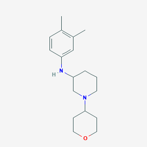 molecular formula C18H28N2O B6106865 N-(3,4-dimethylphenyl)-1-(oxan-4-yl)piperidin-3-amine 