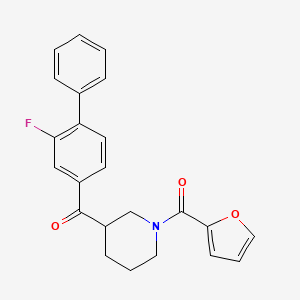 (2-fluoro-4-biphenylyl)[1-(2-furoyl)-3-piperidinyl]methanone