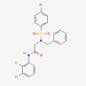 N~2~-benzyl-N~2~-[(4-bromophenyl)sulfonyl]-N-(2,3-dichlorophenyl)glycinamide