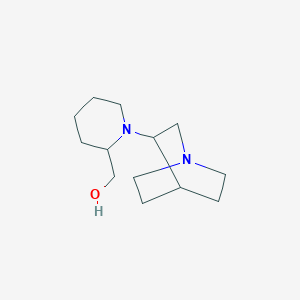 molecular formula C13H24N2O B6106913 [1-(1-azabicyclo[2.2.2]oct-3-yl)-2-piperidinyl]methanol 