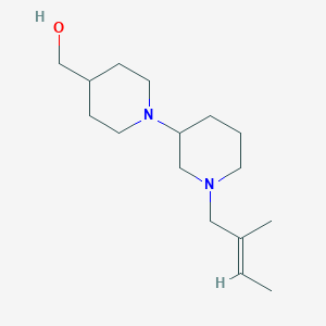 [1-[1-[(E)-2-methylbut-2-enyl]piperidin-3-yl]piperidin-4-yl]methanol