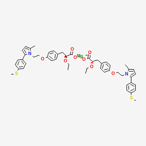 molecular formula C50H56MgN2O8S2 B610695 沙罗格列扎镁 CAS No. 1639792-20-3