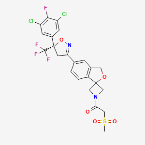 molecular formula C23H18Cl2F4N2O5S B610696 Sarolaner CAS No. 1398609-39-6