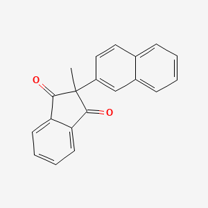 molecular formula C20H14O2 B6106973 2-methyl-2-(2-naphthyl)-1H-indene-1,3(2H)-dione 