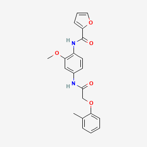 N-(2-methoxy-4-{[(2-methylphenoxy)acetyl]amino}phenyl)-2-furamide