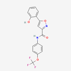 5-(2-hydroxyphenyl)-N-[4-(trifluoromethoxy)phenyl]-3-isoxazolecarboxamide