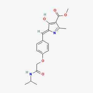 METHYL (5Z)-2-METHYL-4-OXO-5-[(4-{[(PROPAN-2-YL)CARBAMOYL]METHOXY}PHENYL)METHYLIDENE]-4,5-DIHYDRO-1H-PYRROLE-3-CARBOXYLATE