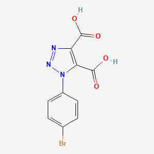 1-(4-bromophenyl)-1H-1,2,3-triazole-4,5-dicarboxylic acid