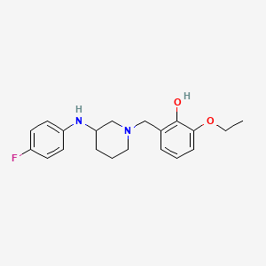 2-ethoxy-6-({3-[(4-fluorophenyl)amino]-1-piperidinyl}methyl)phenol