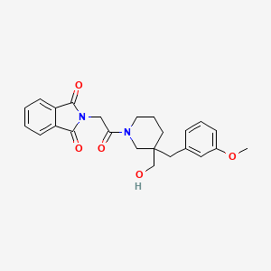 2-{2-[3-(hydroxymethyl)-3-(3-methoxybenzyl)-1-piperidinyl]-2-oxoethyl}-1H-isoindole-1,3(2H)-dione