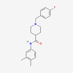 N-(3,4-dimethylphenyl)-1-(4-fluorobenzyl)-4-piperidinecarboxamide