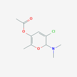 [3-chloro-2-(dimethylamino)-6-methyl-2H-pyran-5-yl] acetate