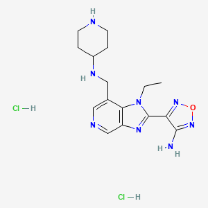 molecular formula C16H24Cl2N8O B610717 SB 747651A dihydrochloride CAS No. 1781882-72-1