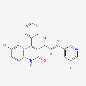 molecular formula C23H14ClFN2O2 B610726 SBI-0640756 CAS No. 1821280-29-8