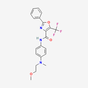 N-(4-((2-Methoxyethyl)(methyl)amino)phenyl)-2-phenyl-5-(trifluoromethyl)oxazole-4-carboxamide