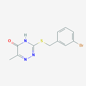 3-[(3-bromobenzyl)thio]-6-methyl-1,2,4-triazin-5(4H)-one