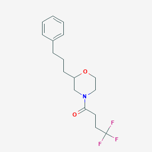 2-(3-phenylpropyl)-4-(4,4,4-trifluorobutanoyl)morpholine