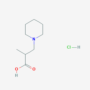 molecular formula C9H18ClNO2 B6107463 2-methyl-3-(1-piperidinyl)propanoic acid hydrochloride 