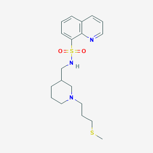 N-({1-[3-(methylthio)propyl]-3-piperidinyl}methyl)-8-quinolinesulfonamide