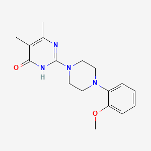 2-[4-(2-methoxyphenyl)piperazin-1-yl]-5,6-dimethylpyrimidin-4(3H)-one