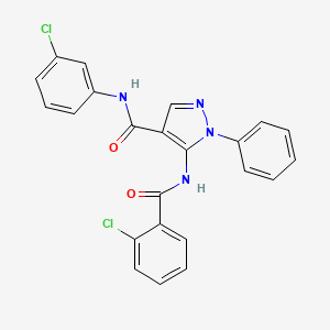 5-[(2-chlorobenzoyl)amino]-N-(3-chlorophenyl)-1-phenyl-1H-pyrazole-4-carboxamide