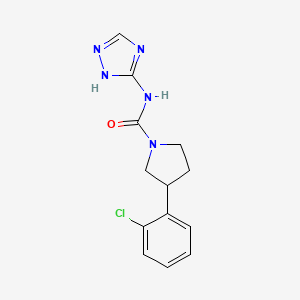 3-(2-chlorophenyl)-N-1H-1,2,4-triazol-3-ylpyrrolidine-1-carboxamide