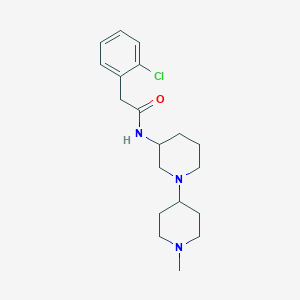 2-(2-chlorophenyl)-N-[1-(1-methylpiperidin-4-yl)piperidin-3-yl]acetamide