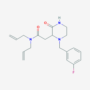 N,N-diallyl-2-[1-(3-fluorobenzyl)-3-oxo-2-piperazinyl]acetamide