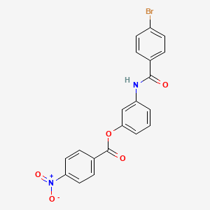 3-(4-BROMOBENZAMIDO)PHENYL 4-NITROBENZOATE