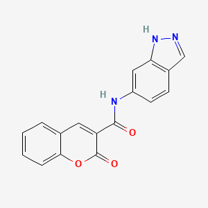 molecular formula C17H11N3O3 B6107581 N-(1H-indazol-6-yl)-2-oxo-2H-chromene-3-carboxamide 