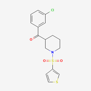 (3-chlorophenyl)[1-(3-thienylsulfonyl)-3-piperidinyl]methanone