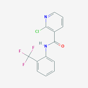 molecular formula C13H8ClF3N2O B6107590 2-氯-N-[2-(三氟甲基)苯基]烟酰胺 