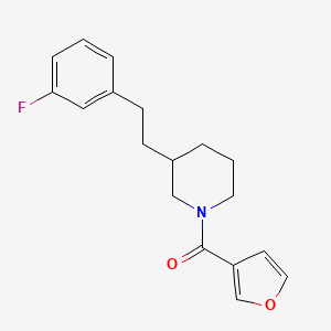 3-[2-(3-fluorophenyl)ethyl]-1-(3-furoyl)piperidine