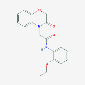 molecular formula C18H18N2O4 B6107612 N-(2-ethoxyphenyl)-2-(3-oxo-2,3-dihydro-4H-1,4-benzoxazin-4-yl)acetamide 