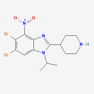 molecular formula C15H19Br2ClN4O2 B610762 Unii-9M7X64vtli CAS No. 1616359-00-2
