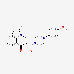 5-{[4-(4-methoxyphenyl)-1-piperazinyl]carbonyl}-2-methyl-1,2-dihydro-6H-pyrrolo[3,2,1-ij]quinolin-6-one