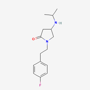 1-[2-(4-fluorophenyl)ethyl]-4-(isopropylamino)-2-pyrrolidinone