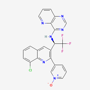 molecular formula C23H14ClF3N6O B610767 Seletalisib CAS No. 1362850-20-1