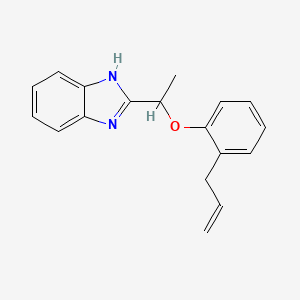 2-{1-[2-(prop-2-en-1-yl)phenoxy]ethyl}-1H-1,3-benzodiazole