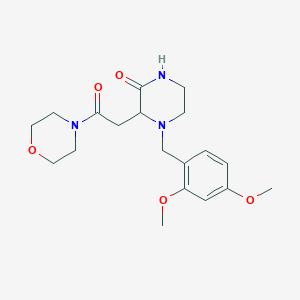 4-(2,4-dimethoxybenzyl)-3-[2-(4-morpholinyl)-2-oxoethyl]-2-piperazinone