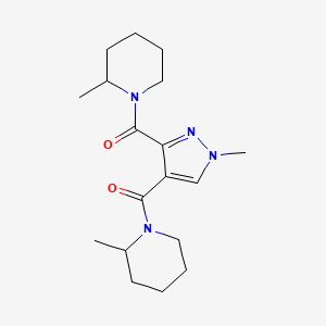 1,1'-[(1-methyl-1H-pyrazole-3,4-diyl)dicarbonyl]bis(2-methylpiperidine)