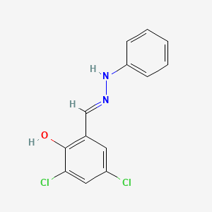 molecular formula C13H10Cl2N2O B6107736 3,5-dichloro-2-hydroxybenzaldehyde phenylhydrazone 