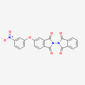 5-(3-NITROPHENOXY)-1H,1'H,3H,3'H-[2,2'-BIISOINDOLE]-1,1',3,3'-TETRONE